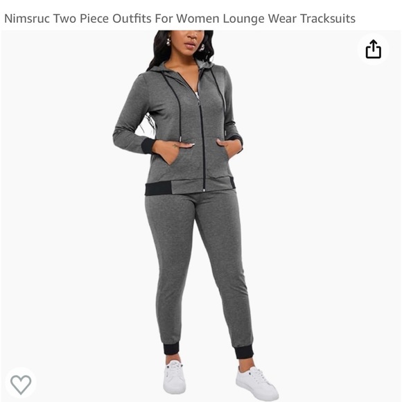 Nimsruc Two Piece Outfits For Women Lounge Wear Tracksuits - Picture 1 of 5